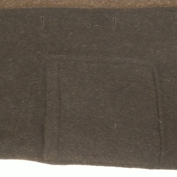 Reversible Alpaca Coat Made n Peru for Barry Bricken Coffee Brown & Dark Natural - Picture 13 of 14